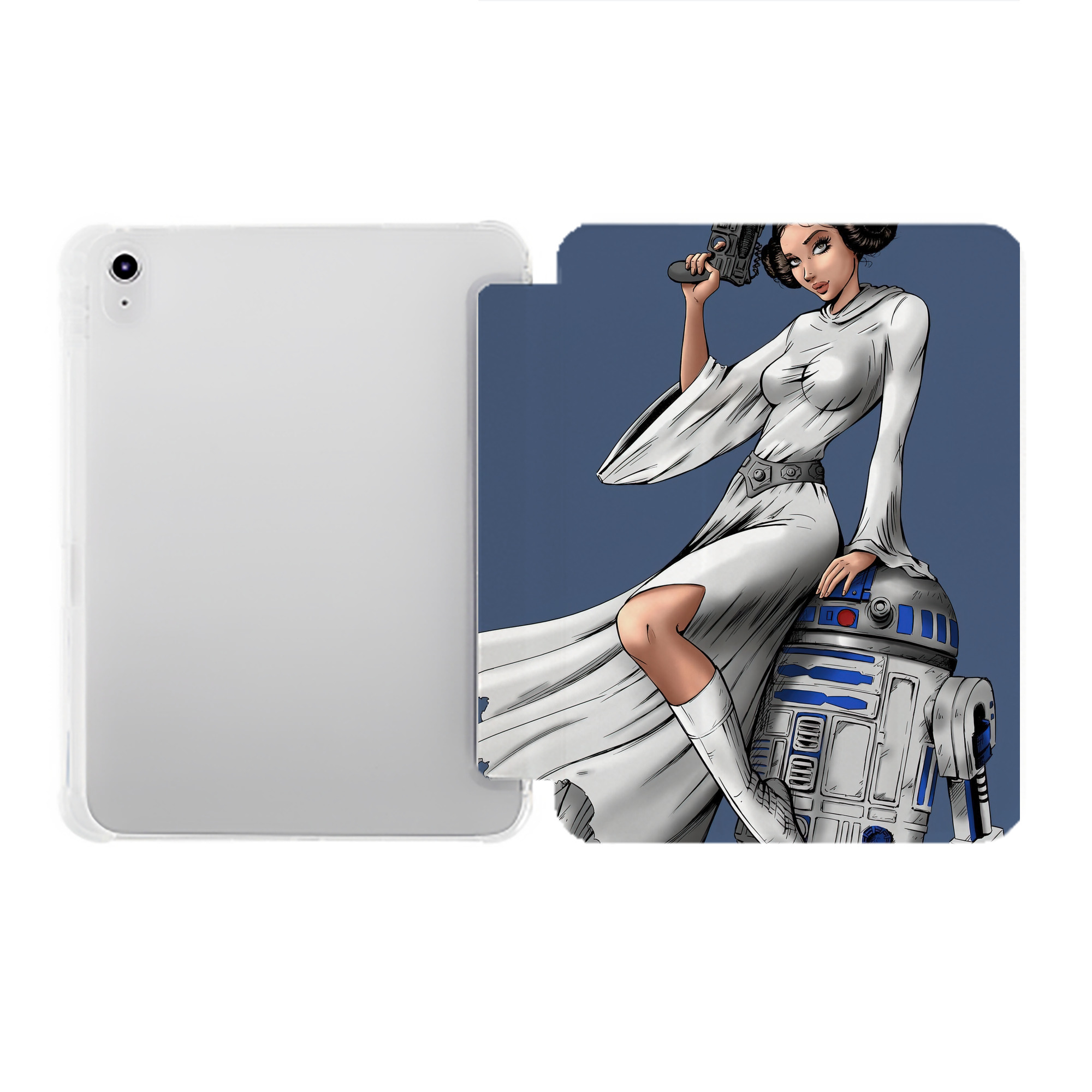 （画像用） スター・ウォーズ Star Wars IPad ケース ペン収納付き 三つ折りスタンド PUレザー×シリコン 対応機種9.5/10.5/10.9インチ